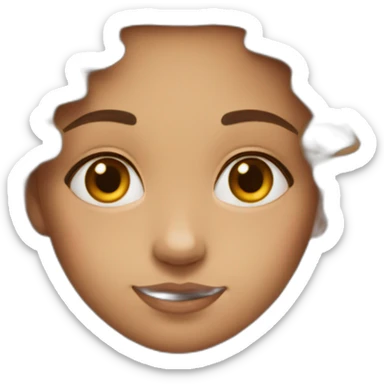 a-girl-where-she-put-her-both-left-and-right-hand-under-her-chin sticker