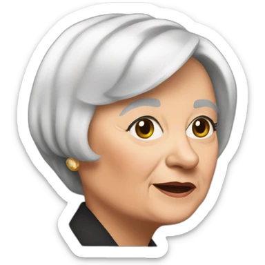 janet yellen sticker