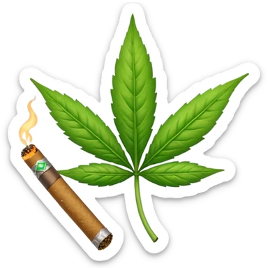 Talking weed joint  sticker