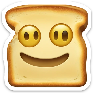 happy toast sticker