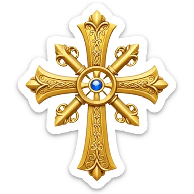 Occitan cross of Toulouse county sticker