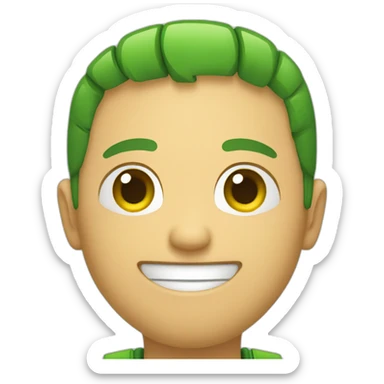 green card token smile sticker