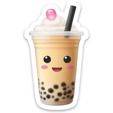 Bubble tea sticker