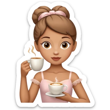 Ballerina cappuccino sticker