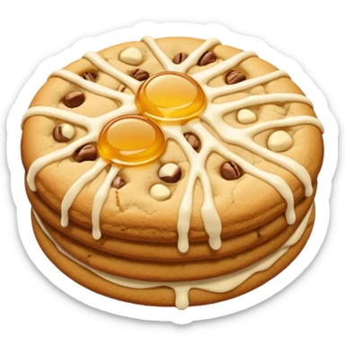 White Choc chip and honey  sticker