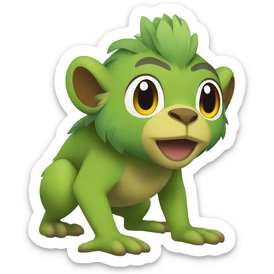 Grookey pokemon sticker