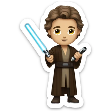Anakin Jedi with lightsaber sticker