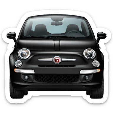 Black fiat 500c from 2022 sticker