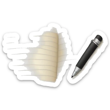 writing journal sticker