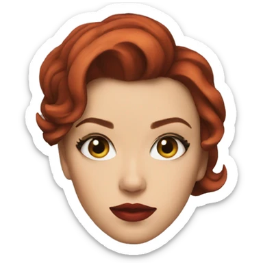 black widow scarlett johansson sticker