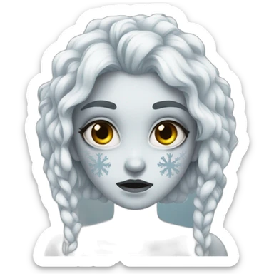 girl-Snowflake-zombie sticker
