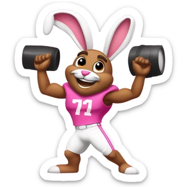 Jalen Hurtz as the energizer bunny  sticker