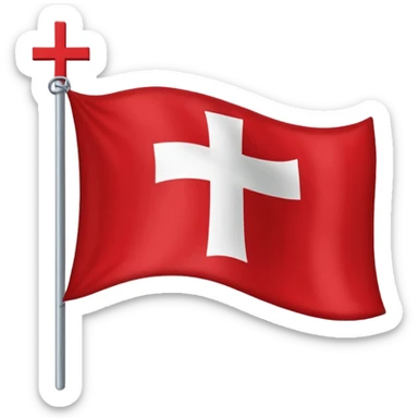 Bandera cruz de borgoña sticker