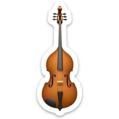 upright bass sticker