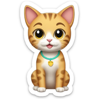 Bikini cat sticker