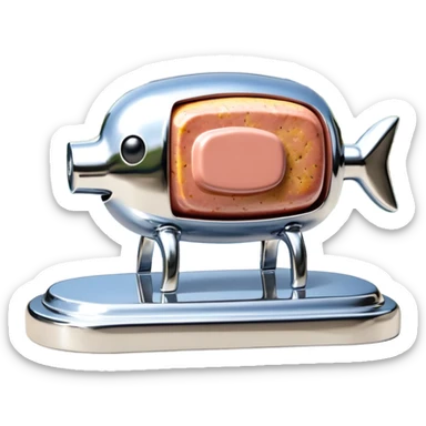  paris art city SPAM meat jeff koons style sculpture arty landscape  sticker