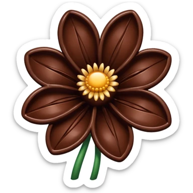 Fleur en chocolat sticker