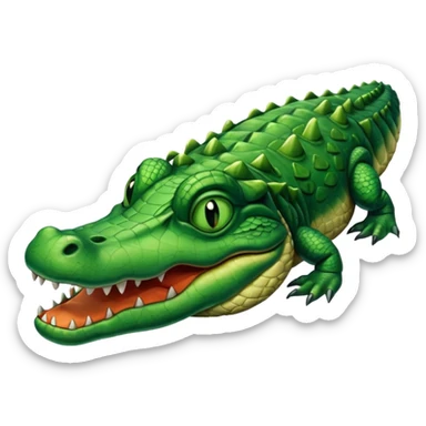 Make a dead gator emoji put x’s over its eyes and have it in a dead position sticker