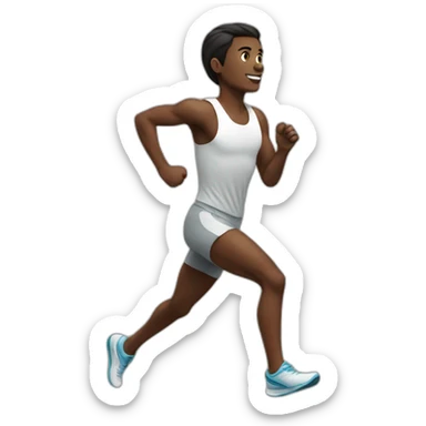 White runner sticker