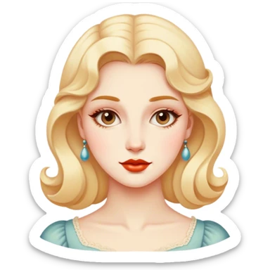 aesthetic vintage WOMAN sticker