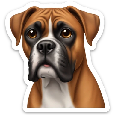 boxer dog sticker