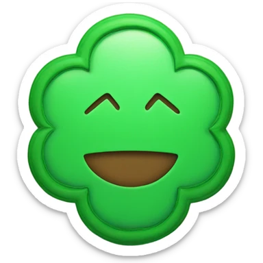 Create an emoji of a green scalloped badge that has check mark in the center sticker
