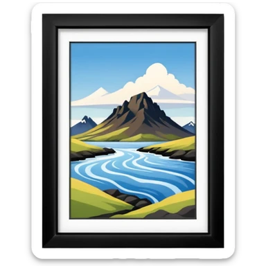 icelandic decor  sticker