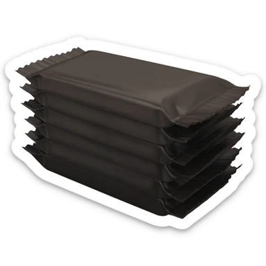 A pack of DARK Chocolate sticker
