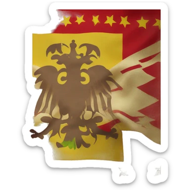 Bandera republicana española roja Amira  sticker