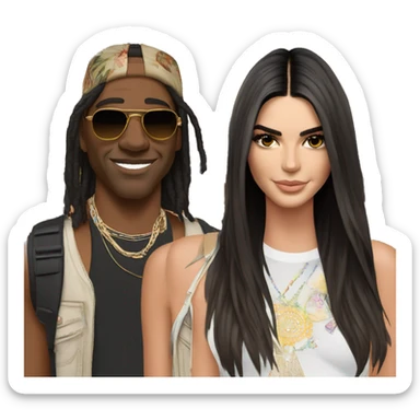 Kendall Jenner Meets Coachella sticker