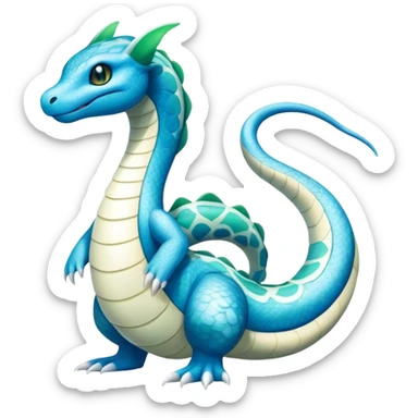 Seviper-Dragonair-Dratini-hybrid, full body, 4 legs sticker