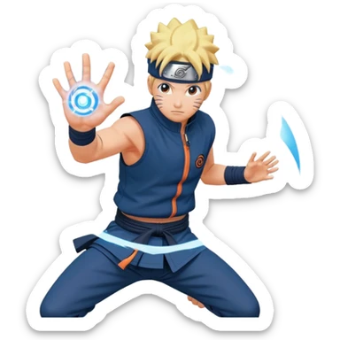 Naruto mach rasengan sticker