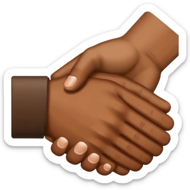 Saludo de manos sticker