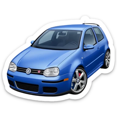 Volkswagen golf mk4 r32 blue sticker