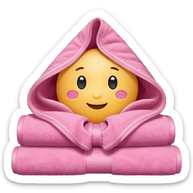Pink towel  sticker