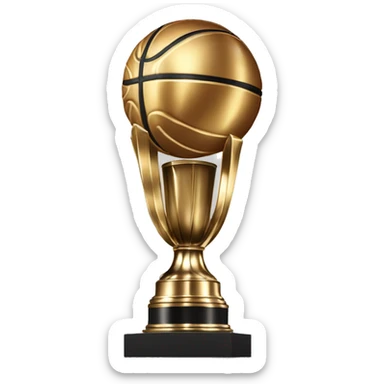 Create me a nba larry o'brien championship trophy sticker