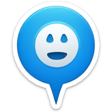 Blue circle with white checkmark sticker