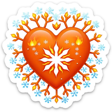 ❤️‍🔥❄️ sticker