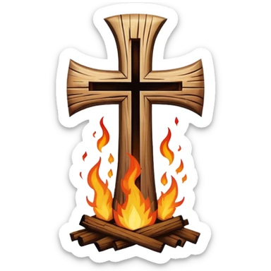 kkk cross symbol sticker