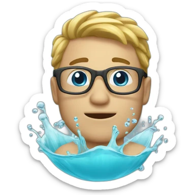 être sous l'eau sticker