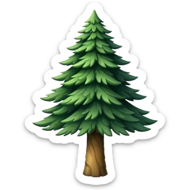 pine tree sticker