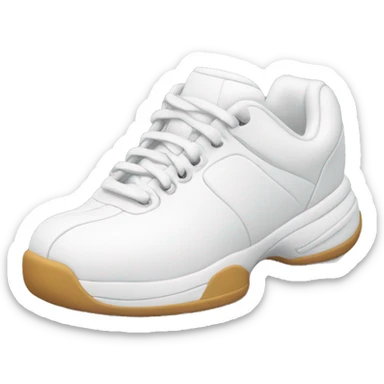 chunky white tennis shoe sticker