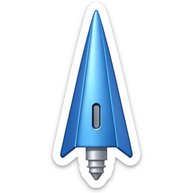 Blue pin location sticker