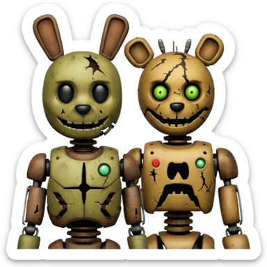 Freddy and springtrap sticker