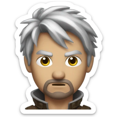 Gale baldurs gate angry sticker