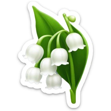 lily of the valley  sticker