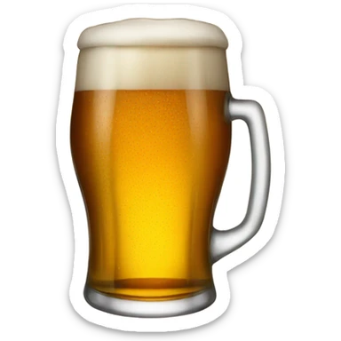 Pint of beer sticker