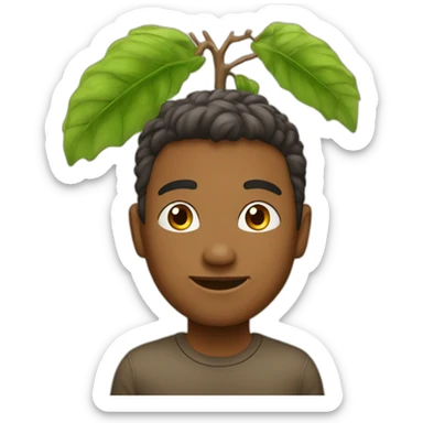 Nature improves mood and focus sticker