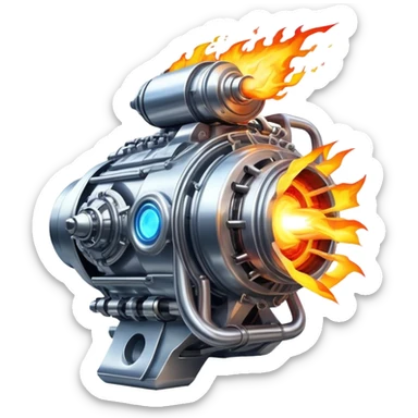 sorayama plasma engine fire sticker