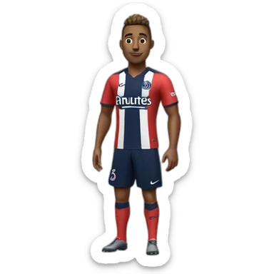 Un coq avec le maillot de foot du PSG sticker